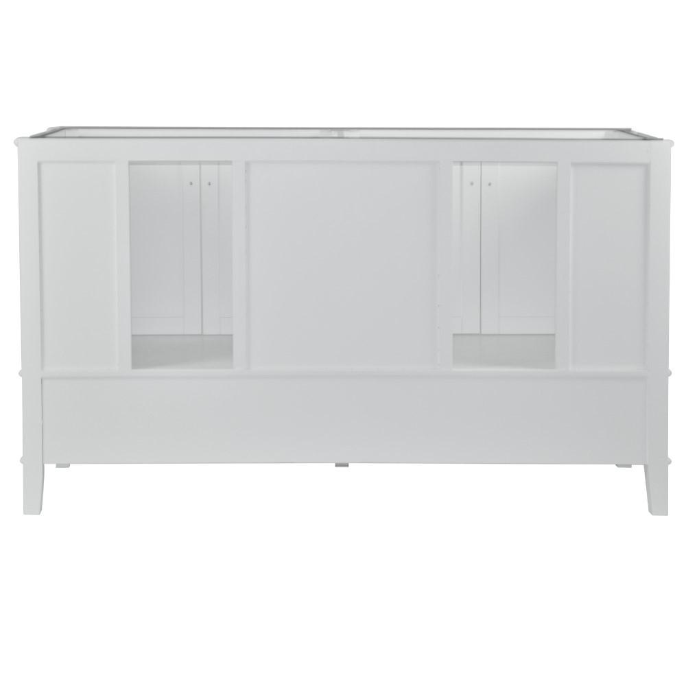 61 DOUBLE VANITY IN WHITE WITH QUARTZ TOP. Picture 5
