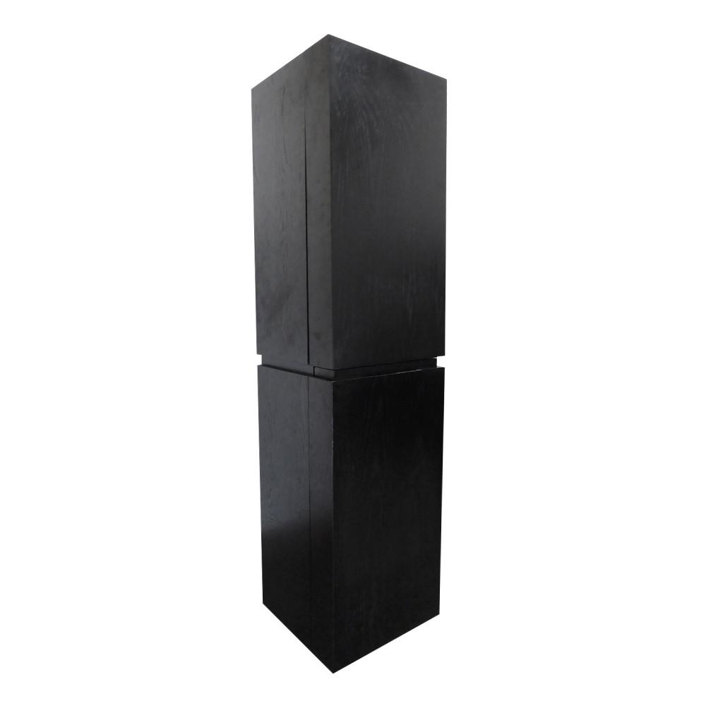 Wall Mount Linen Cabinet- black. Picture 1