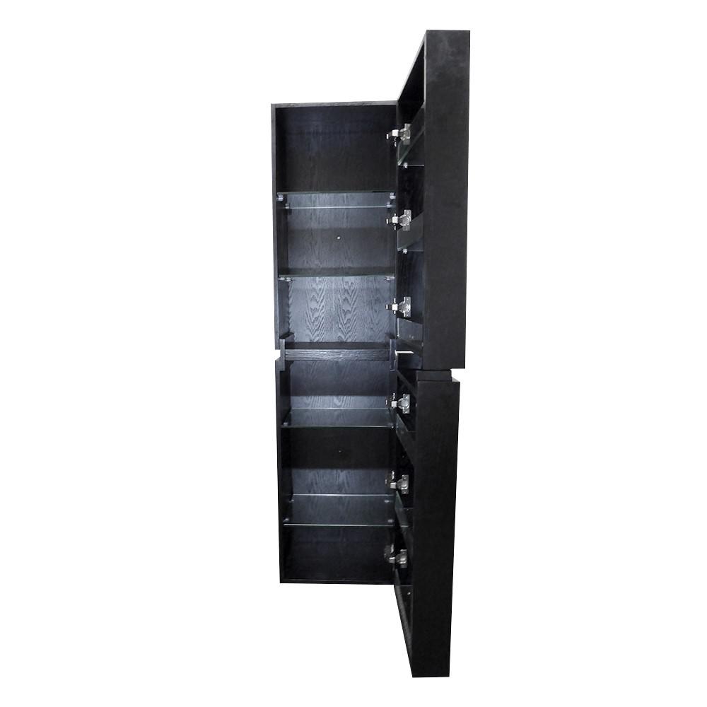 Wall Mount Linen Cabinet- black. Picture 3