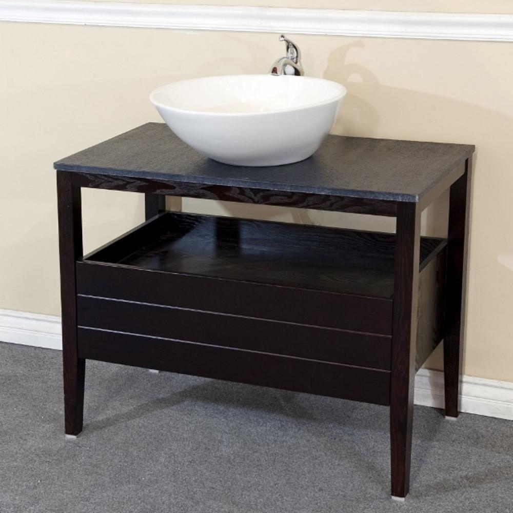 35.5 in Single sink vanity-wood-black. Picture 8