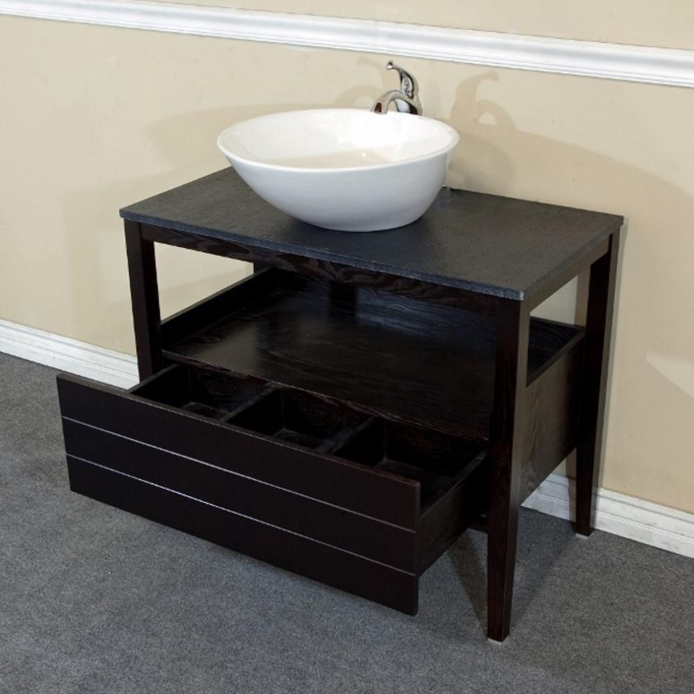 35.5 in Single sink vanity-wood-black. Picture 9