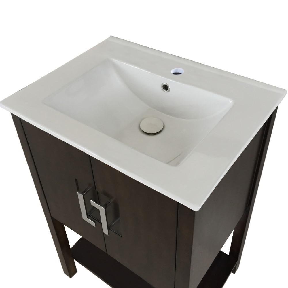 24 in Single sink vanity-manufactured wood-sable walnut. Picture 4