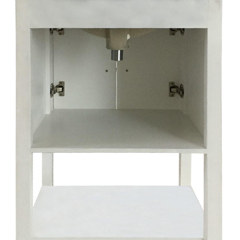 24 in Single sink vanity-manufactured wood-white. Picture 10