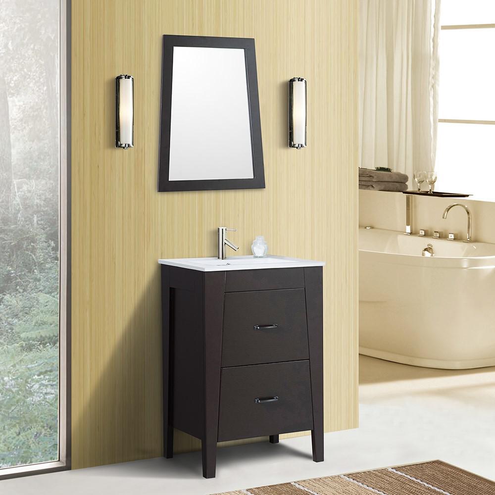 24 in Single sink vanity-manufactured wood-espresso. Picture 2