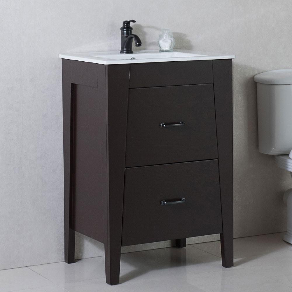24 in Single sink vanity-manufactured wood-espresso. Picture 3