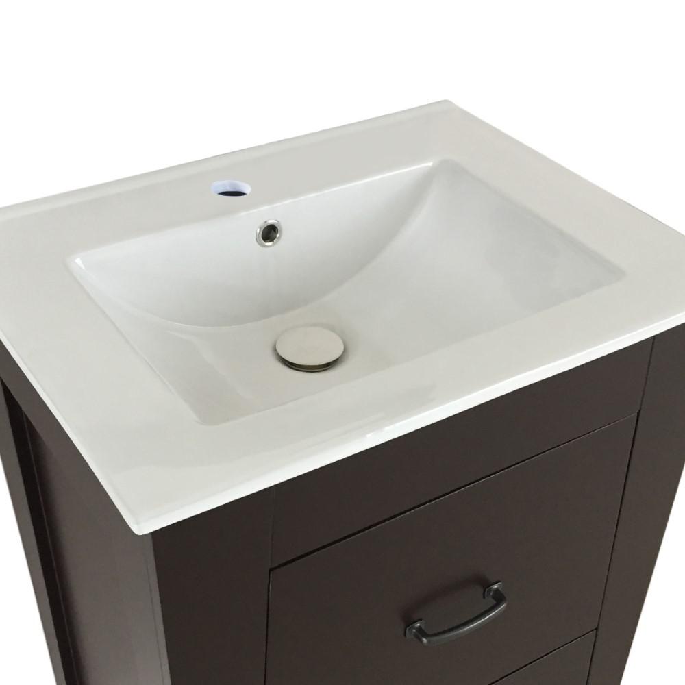 24 in Single sink vanity-manufactured wood-espresso. Picture 4
