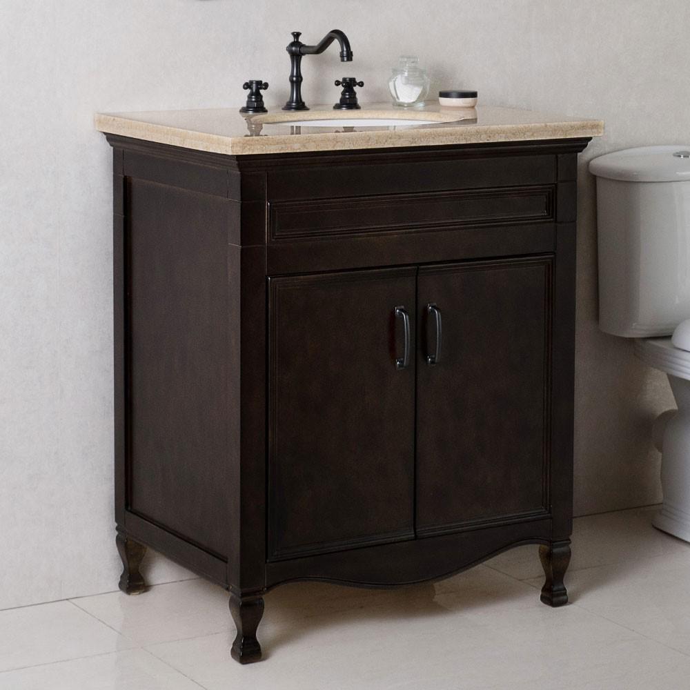 30 in Single sink vanity-manufactured wood-sable walnut. Picture 2