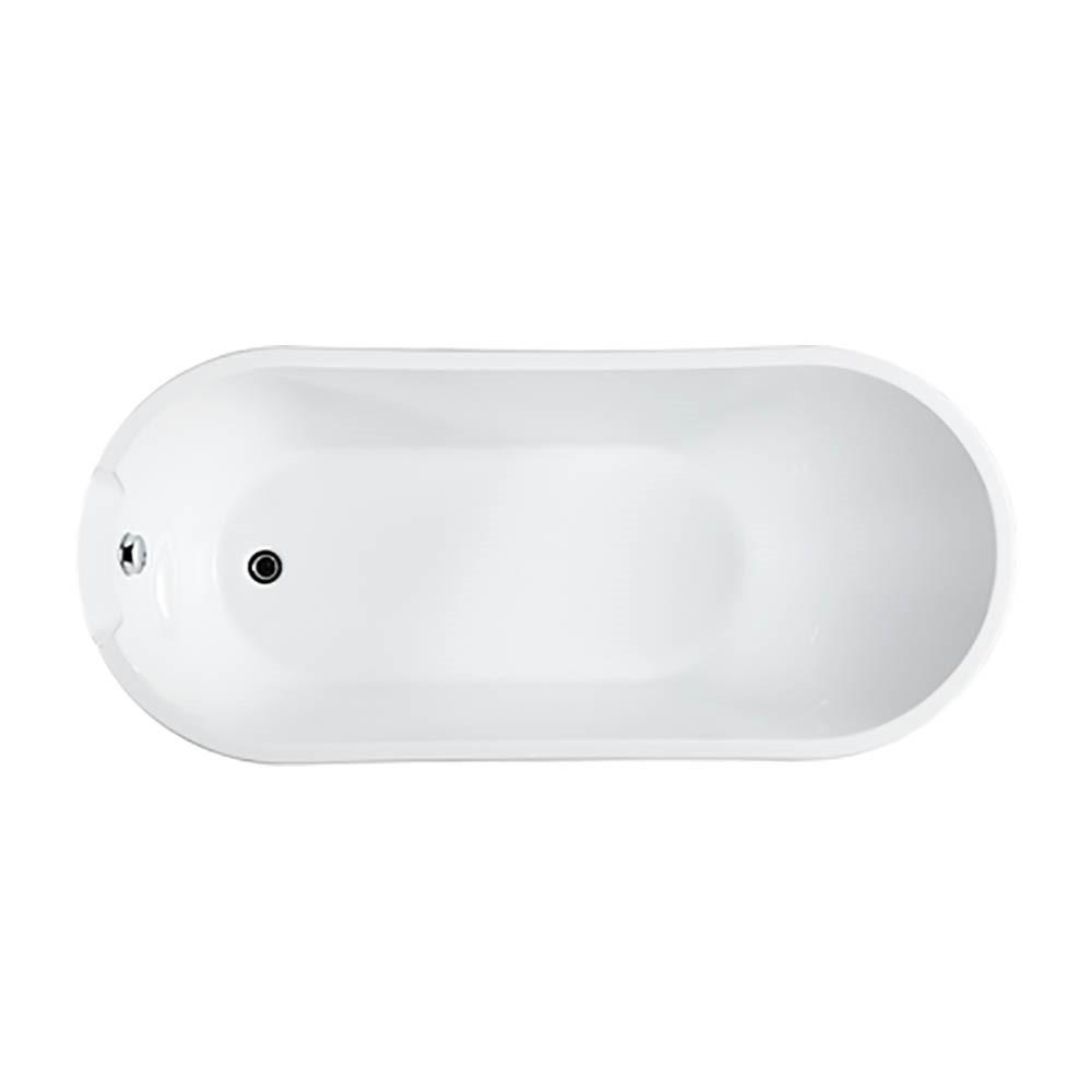 Barletta 69 inch Freestanding Bathtub in Glossy White. Picture 1