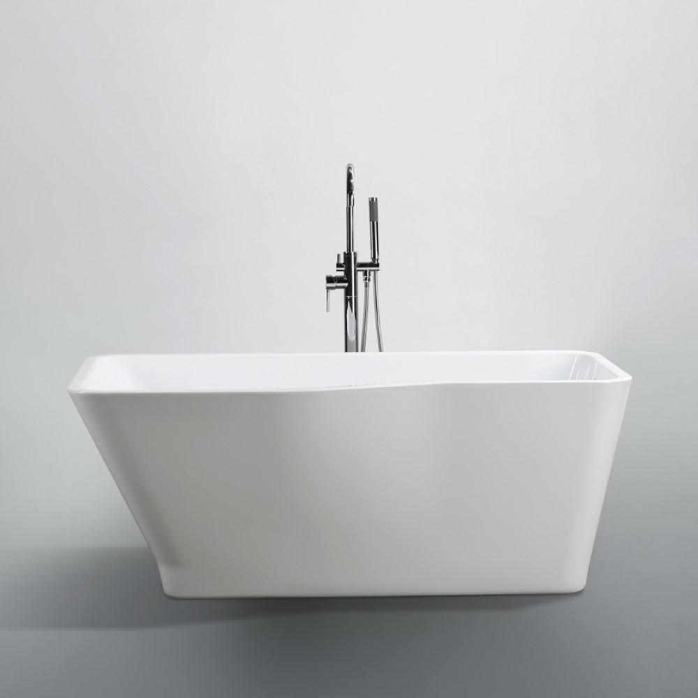 Florence 59 inch Freestanding Bathtub in Glossy White. Picture 4