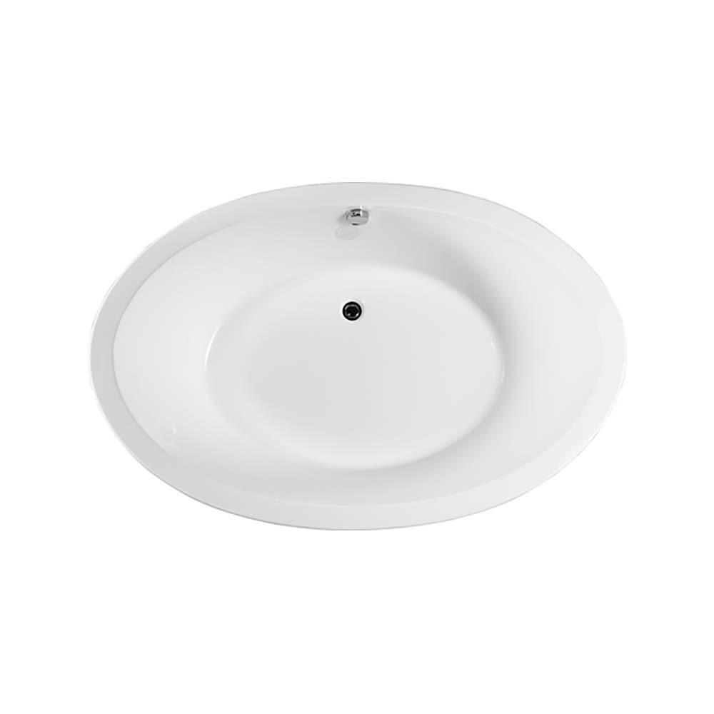 Udine 67 inch Freestanding Bathtub in Glossy White. Picture 5