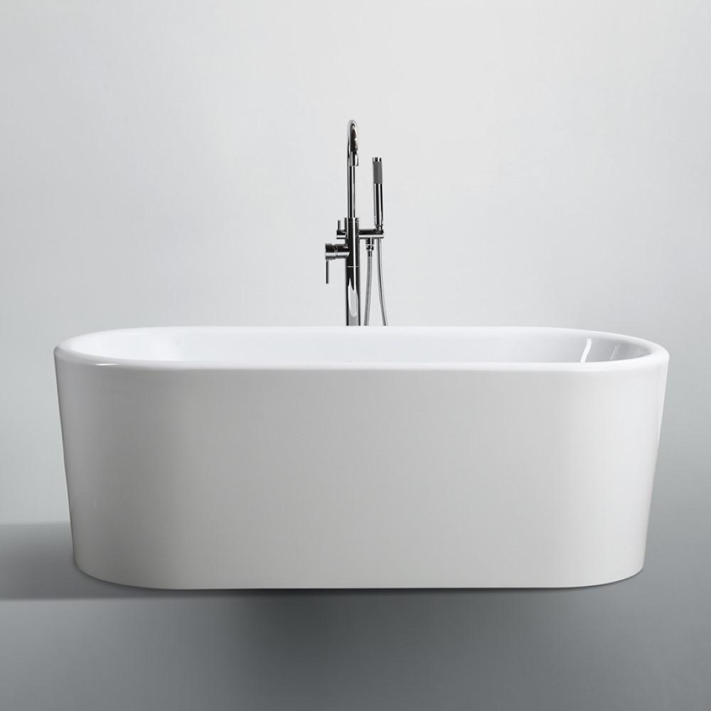Padua 63 inch Freestanding Bathtub in Glossy White. Picture 3
