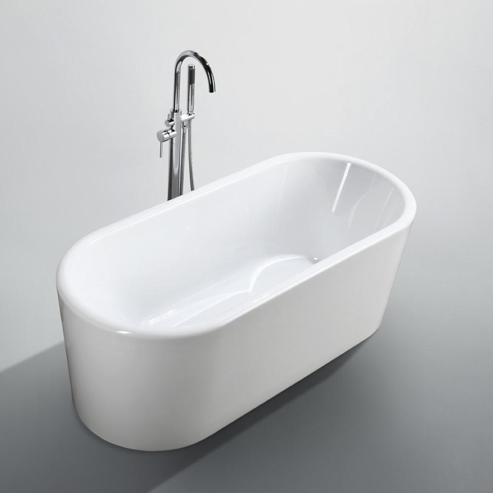 Padua 63 inch Freestanding Bathtub in Glossy White. Picture 4