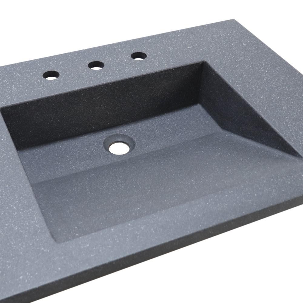 31 in. Single Concrete Ramp Sink Top. Picture 6