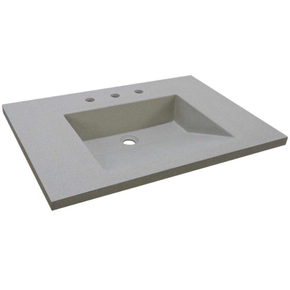 31 in. Single Concrete Ramp Sink Top. Picture 3