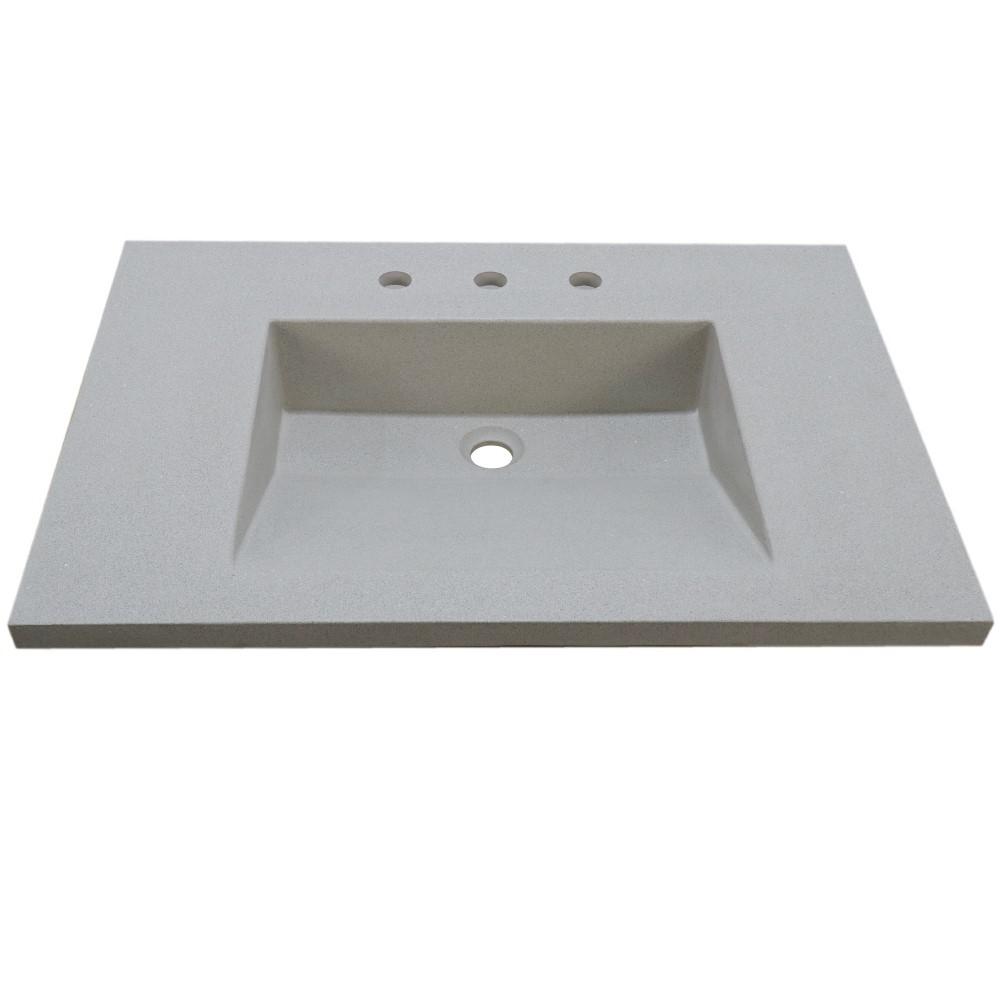 31 in. Single Concrete Ramp Sink Top. Picture 5