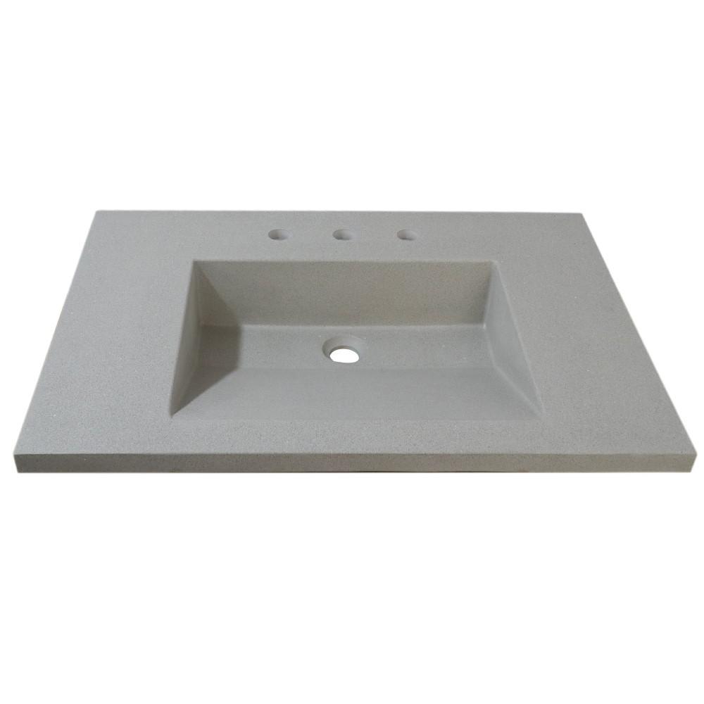 31 in. Single Concrete Ramp Sink Top. Picture 7