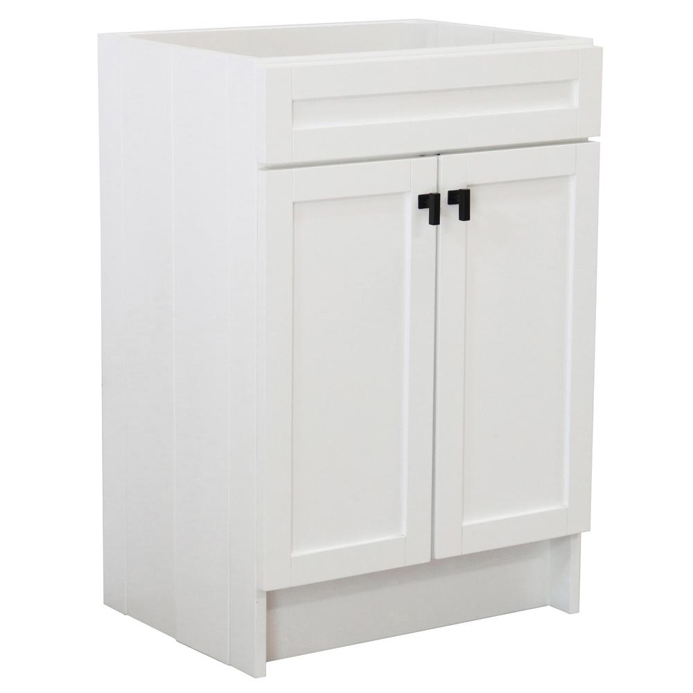23 in. Single Sink Foldable Vanity Cabinet, White Finish. Picture 1