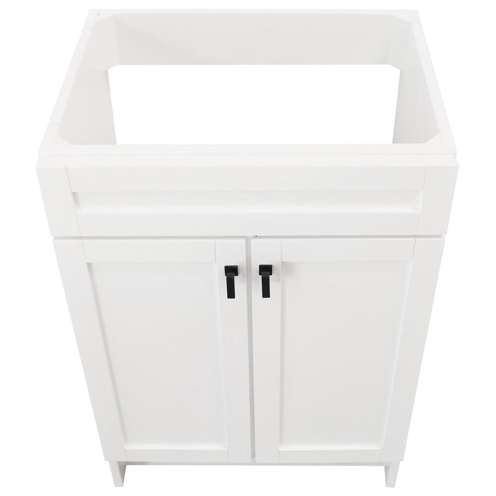 23 in. Single Sink Foldable Vanity Cabinet, White Finish. Picture 6