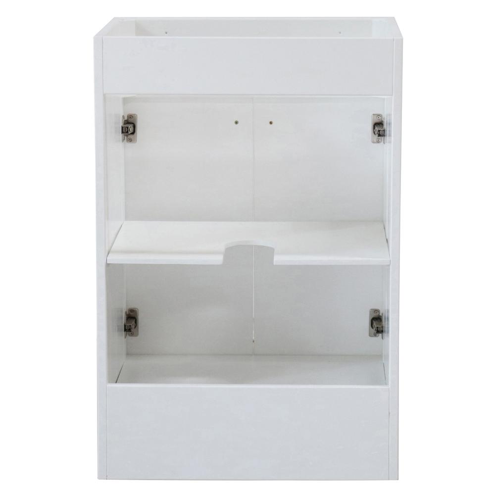 23 in. Single Sink Foldable Vanity Cabinet, White Finish. Picture 5
