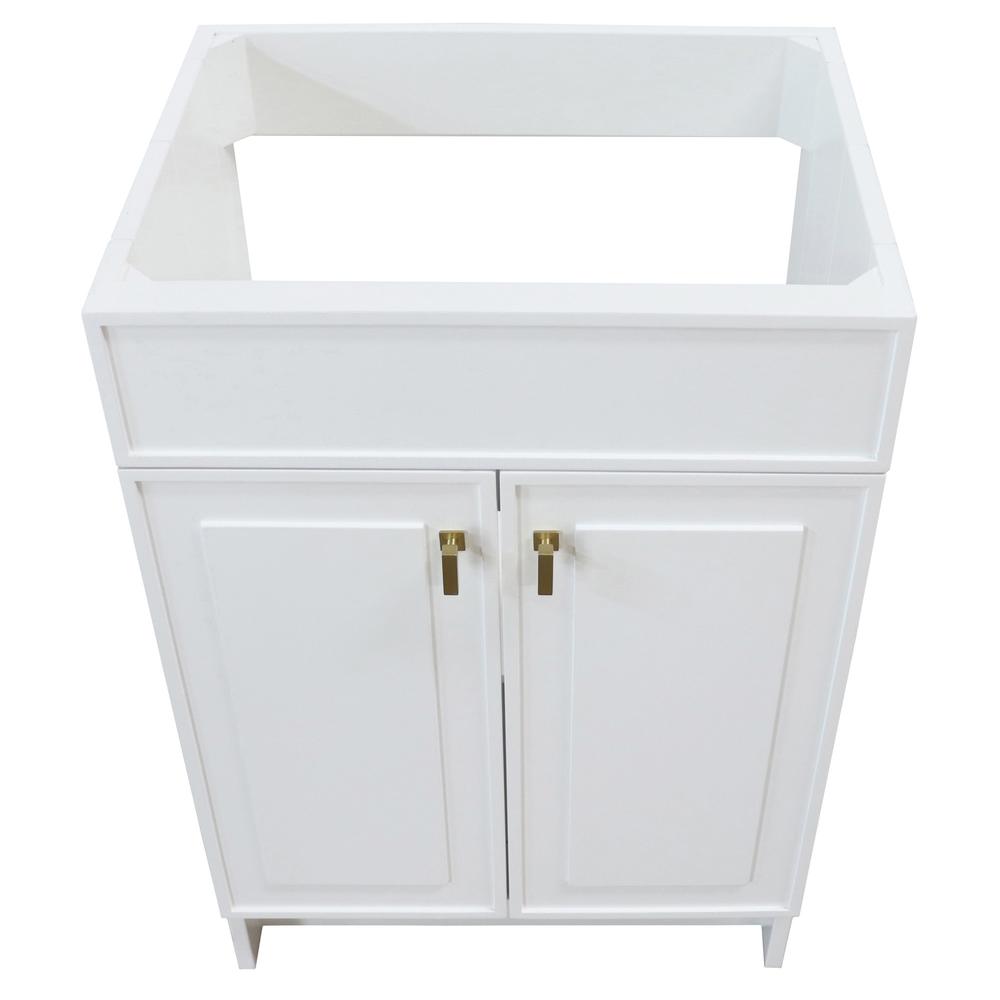23 in. Single Sink Foldable Vanity Cabinet, White Finish. Picture 7