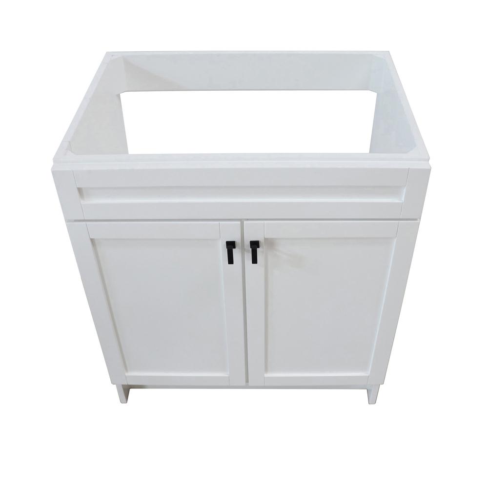 30 in. Single Sink Foldable Vanity Cabinet, White Finish. Picture 4