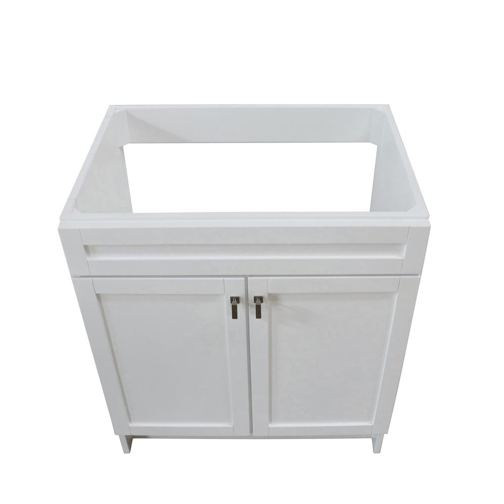 30 in. Single Sink Foldable Vanity Cabinet, White Finish. Picture 6
