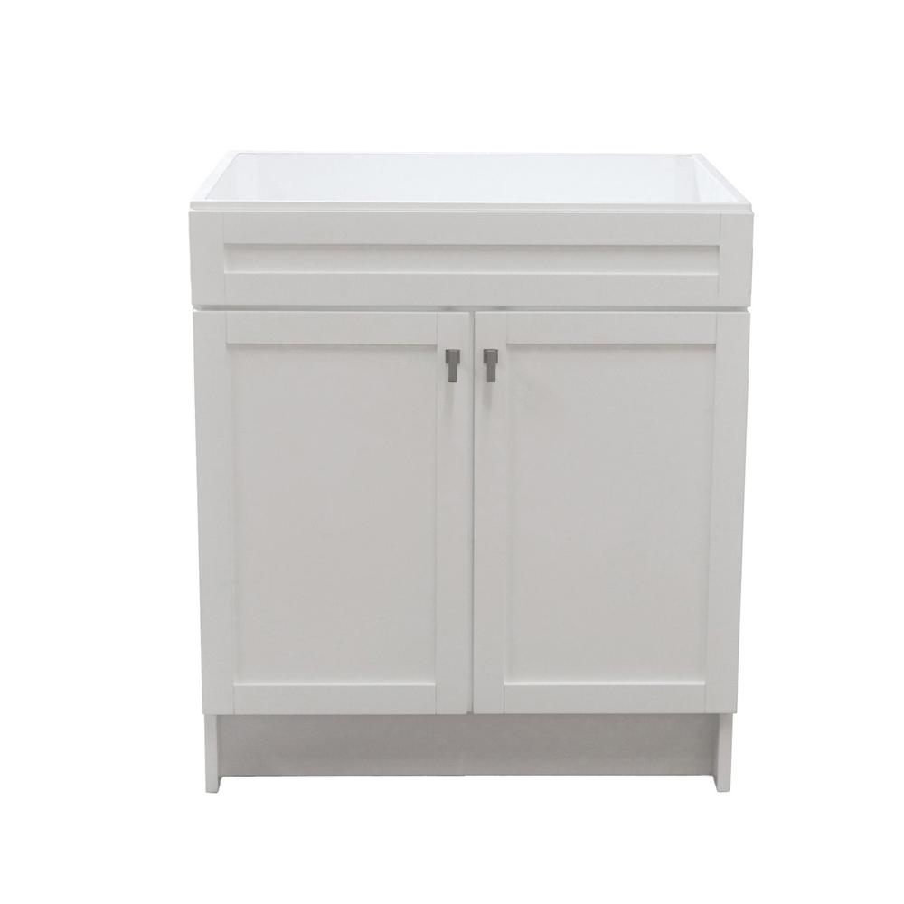 30 in. Single Sink Foldable Vanity Cabinet, White Finish. Picture 11