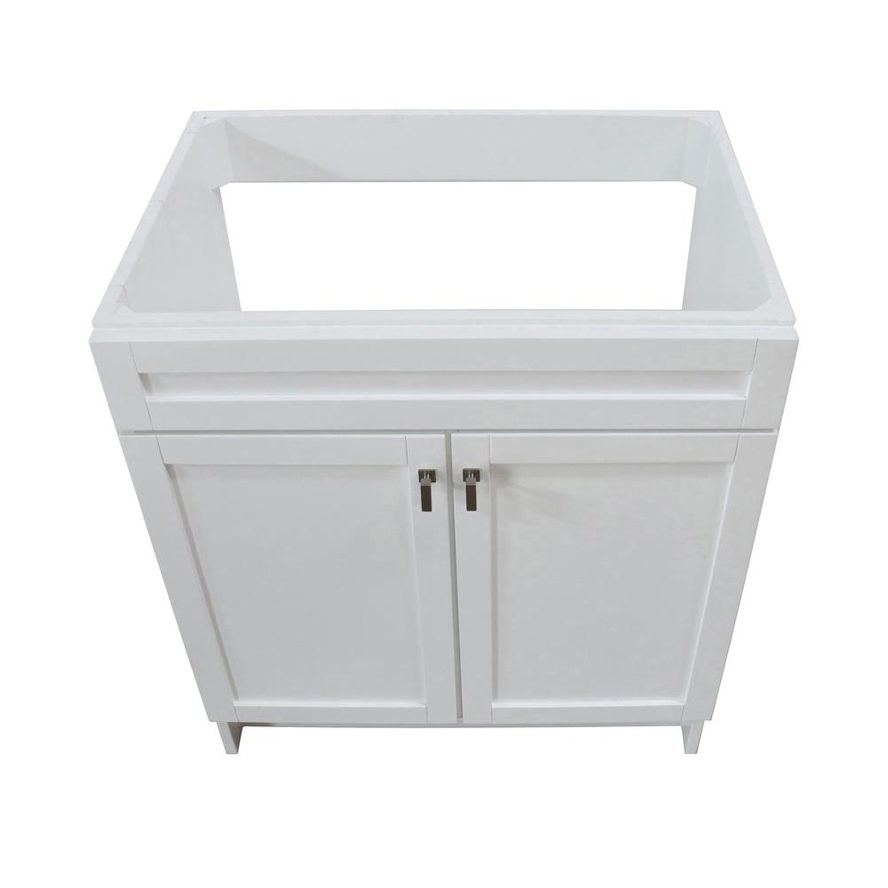 30 in. Single Sink Foldable Vanity Cabinet, White Finish. Picture 14