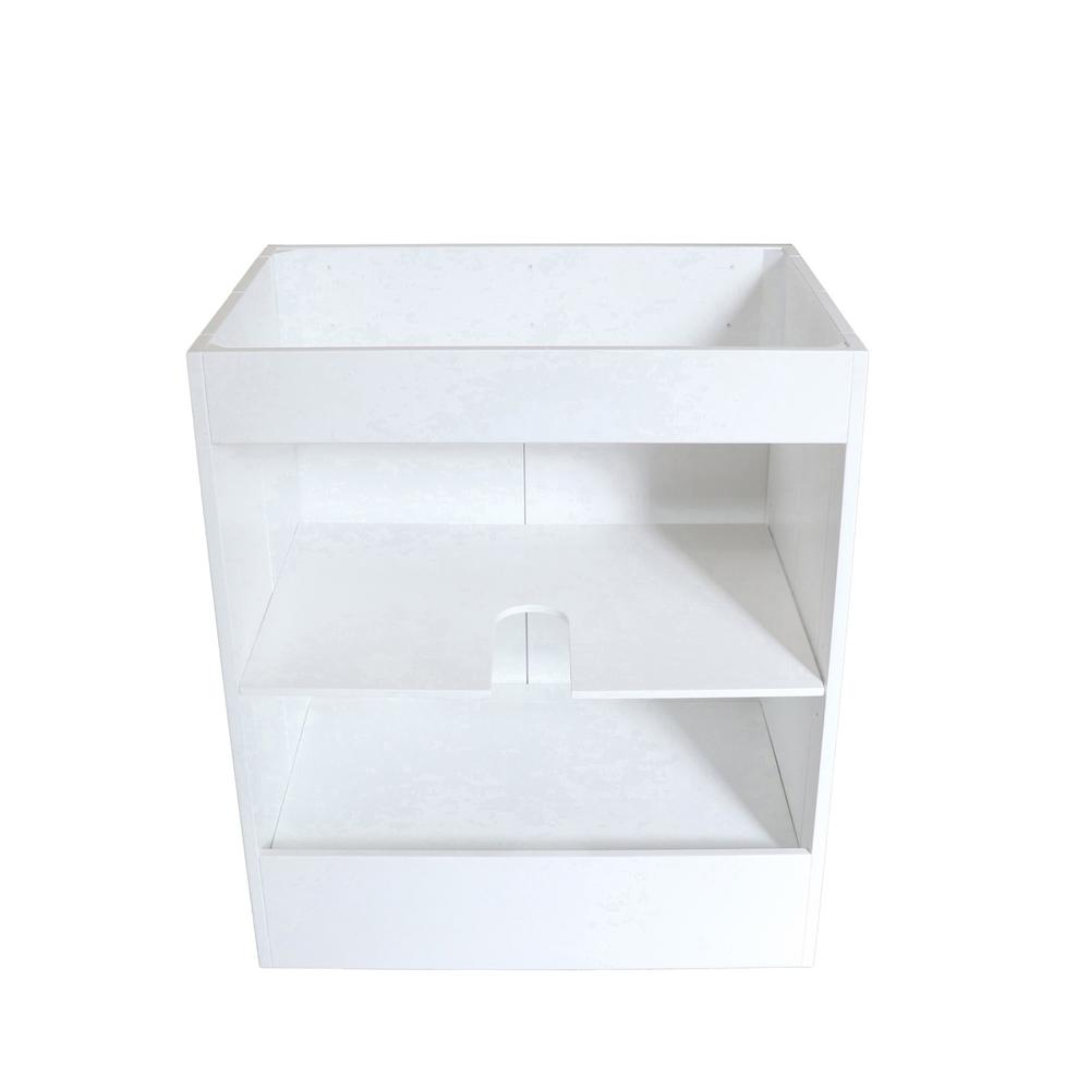 30 in. Single Sink Foldable Vanity Cabinet, White Finish. Picture 15