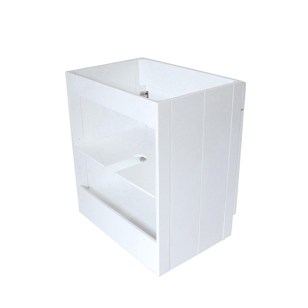 30 in. Single Sink Foldable Vanity Cabinet, White Finish. Picture 18