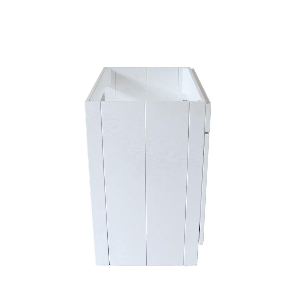 30 in. Single Sink Foldable Vanity Cabinet, White Finish. Picture 19