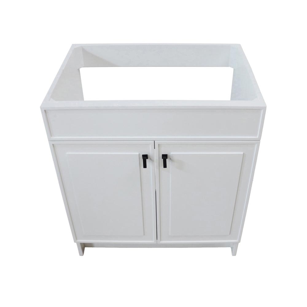 30 in. Single Sink Foldable Vanity Cabinet, White Finish. Picture 7