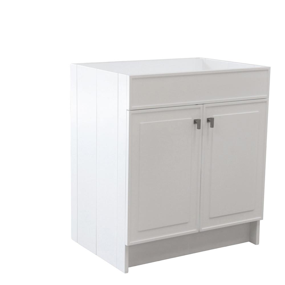 30 in. Single Sink Foldable Vanity Cabinet, White Finish. Picture 2