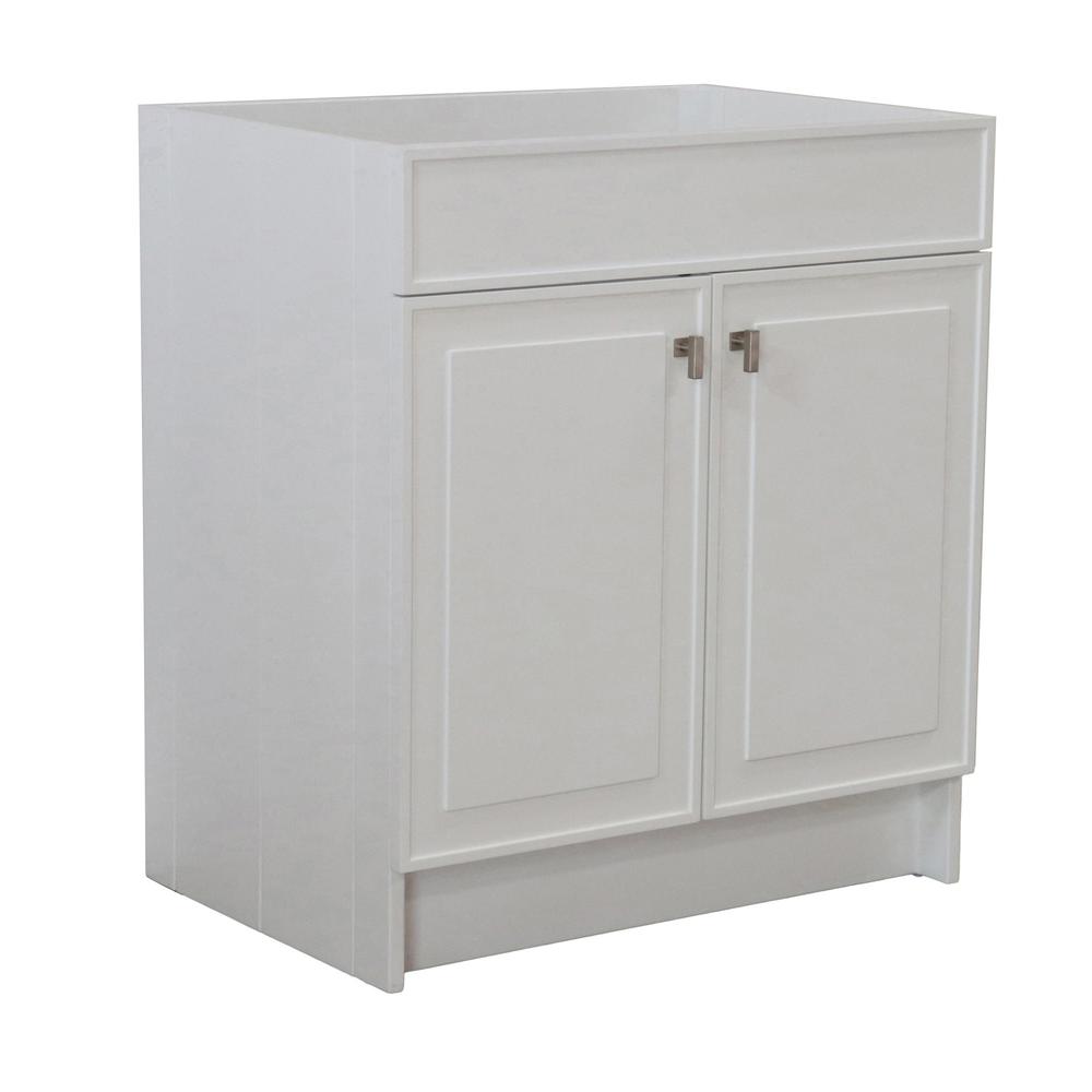 30 in. Single Sink Foldable Vanity Cabinet, White Finish. Picture 5