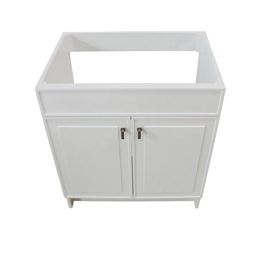 30 in. Single Sink Foldable Vanity Cabinet, White Finish. Picture 9