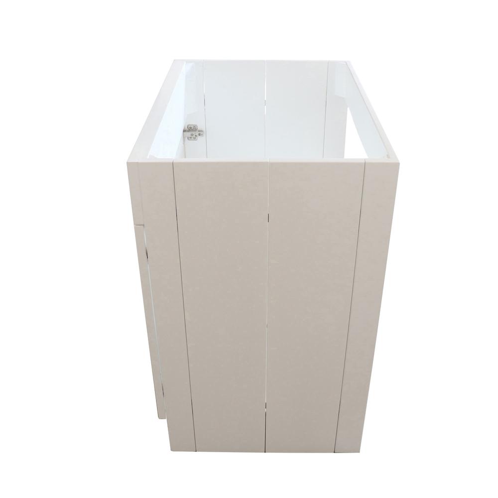 30 in. Single Sink Foldable Vanity Cabinet, White Finish. Picture 15