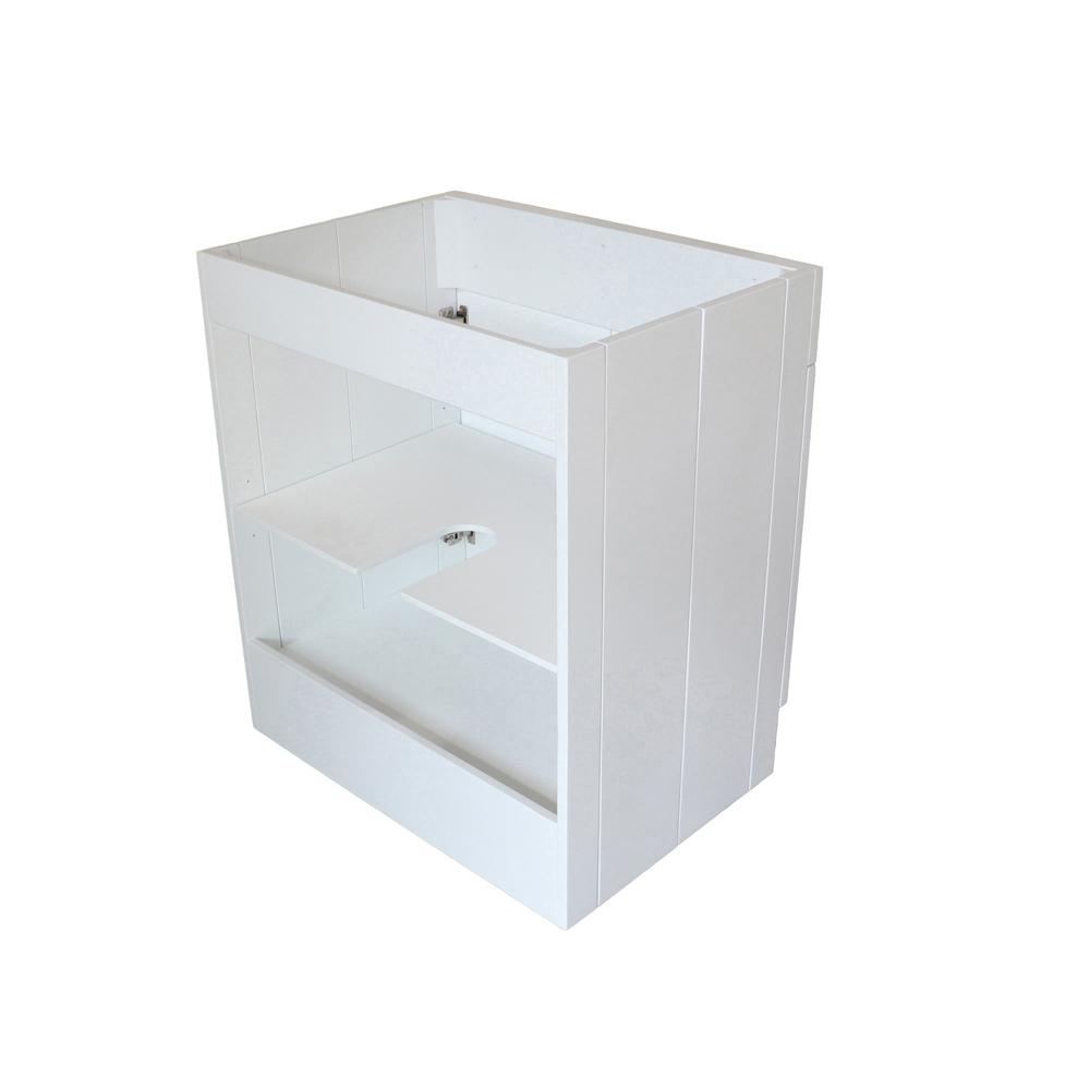 30 in. Single Sink Foldable Vanity Cabinet, White Finish. Picture 17