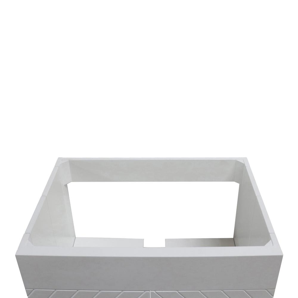 30 in. Single Sink Foldable Vanity Cabinet, White Finish. Picture 12