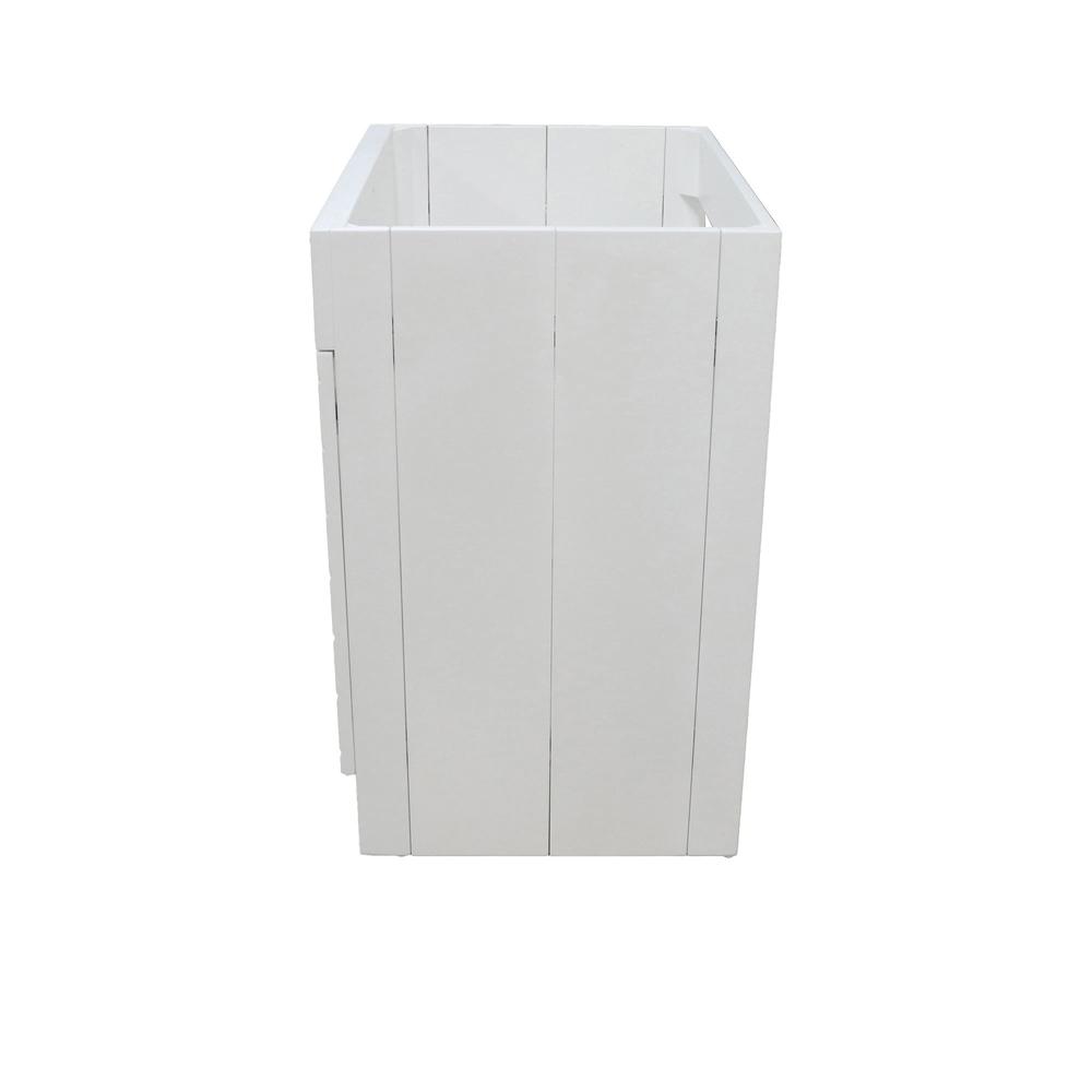 30 in. Single Sink Foldable Vanity Cabinet, White Finish. Picture 13