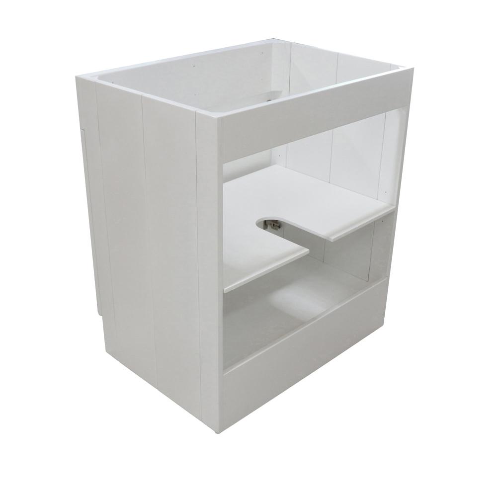 30 in. Single Sink Foldable Vanity Cabinet, White Finish. Picture 17