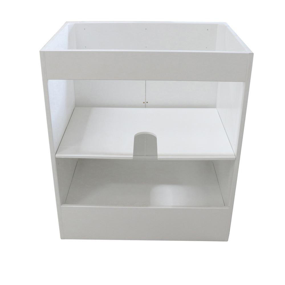 30 in. Single Sink Foldable Vanity Cabinet, White Finish. Picture 18
