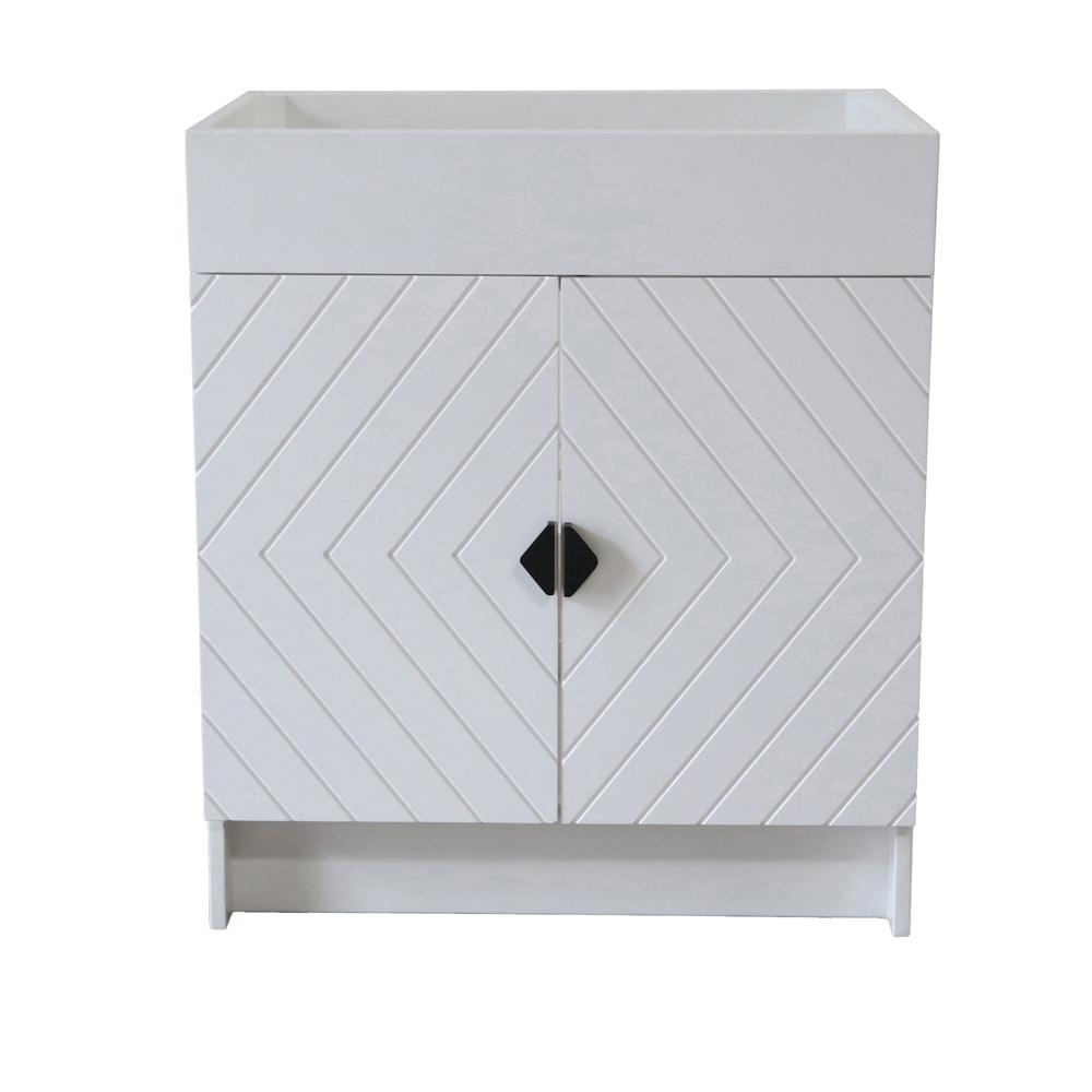 30 in. Single Sink Foldable Vanity Cabinet, White Finish. Picture 22