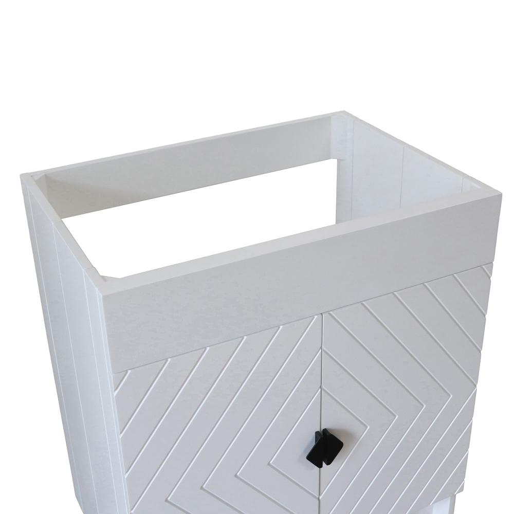 30 in. Single Sink Foldable Vanity Cabinet, White Finish. Picture 23