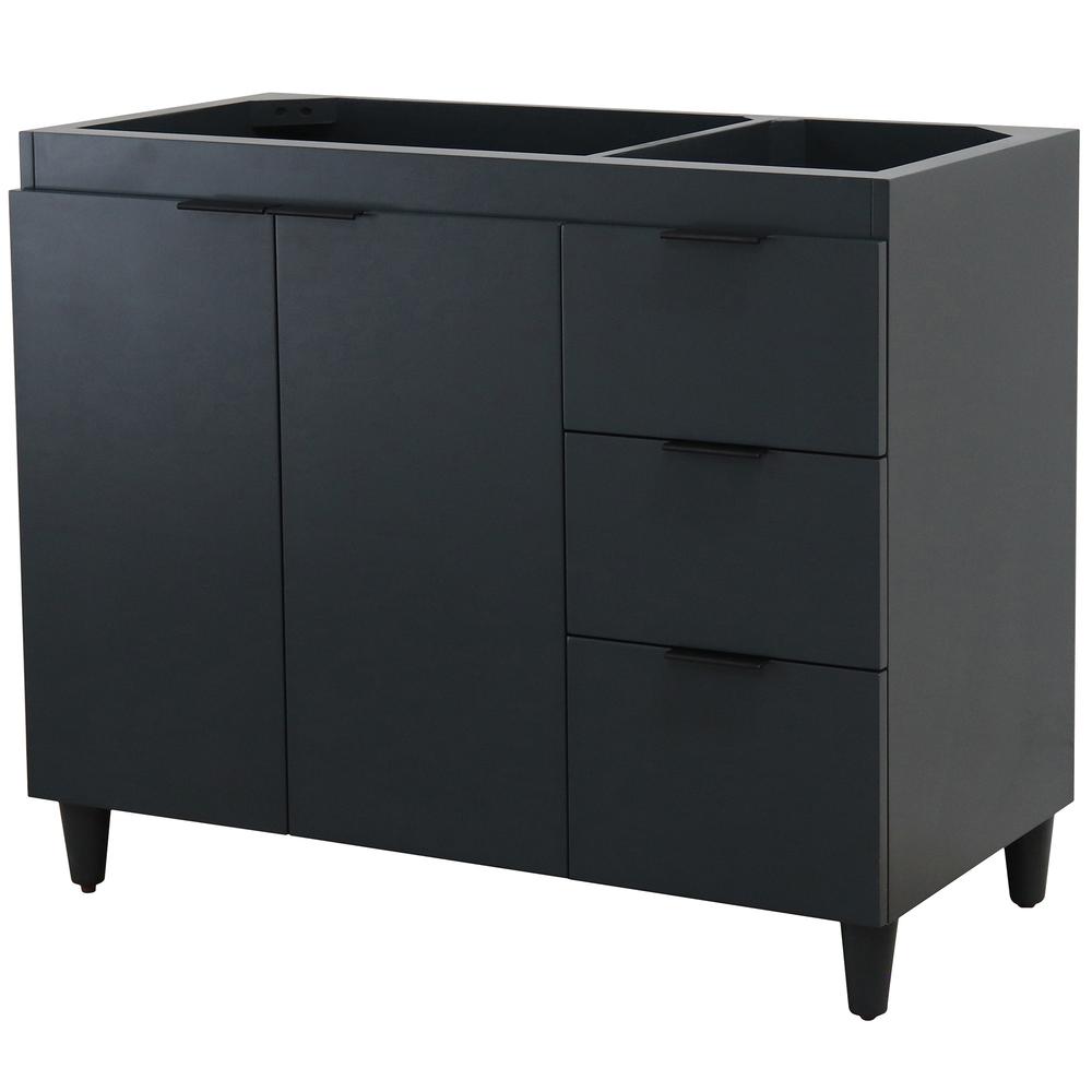 38.5 in. Single Sink Vanity in Dark Gray - Cabinet Only. Picture 2
