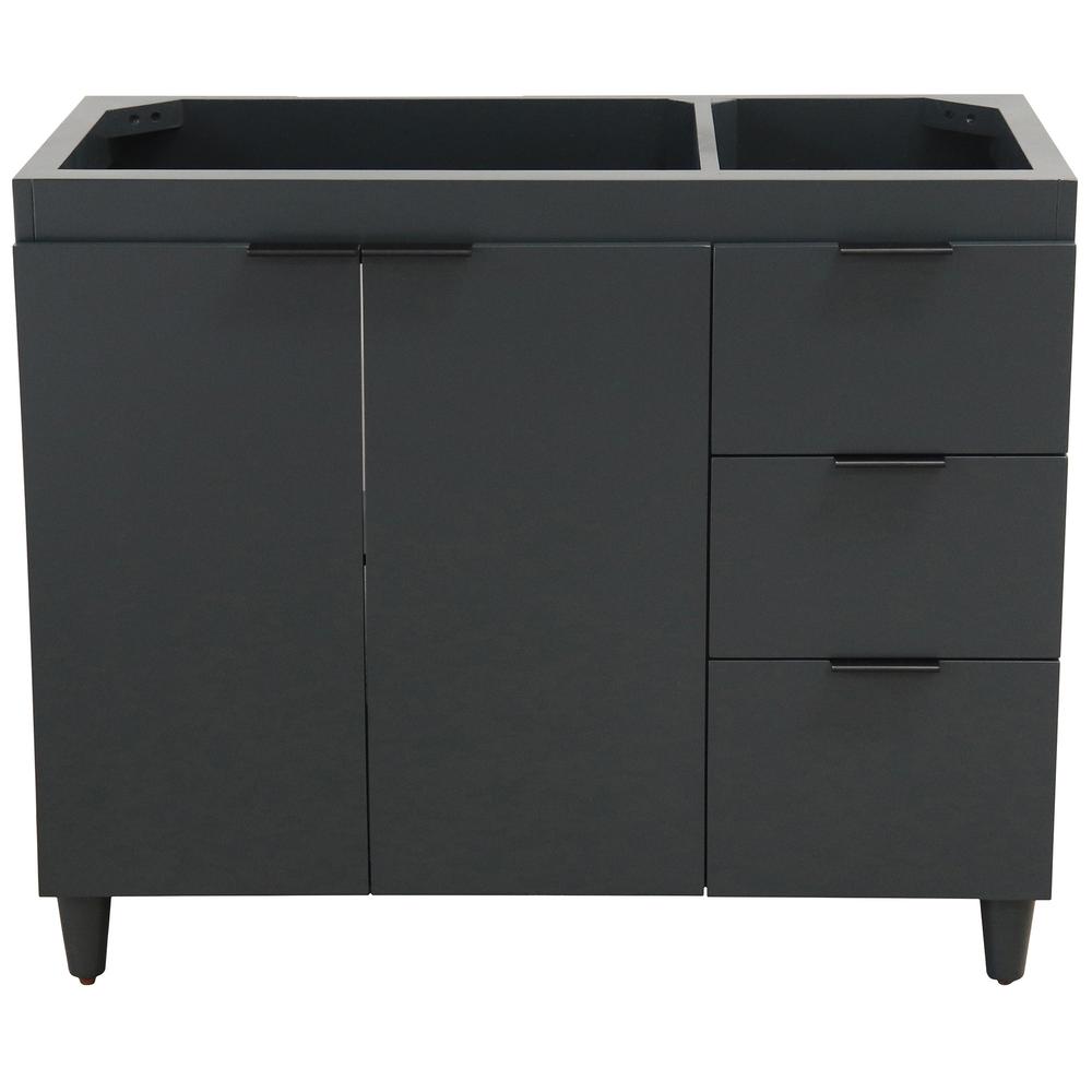 38.5 in. Single Sink Vanity in Dark Gray - Cabinet Only. Picture 4