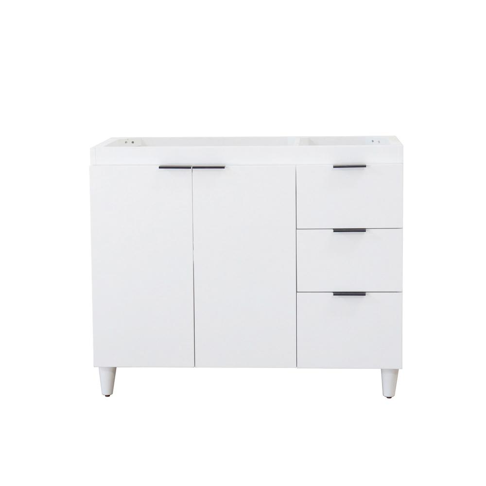 38.5 in. Single Sink Vanity in White - Cabinet Only. Picture 6