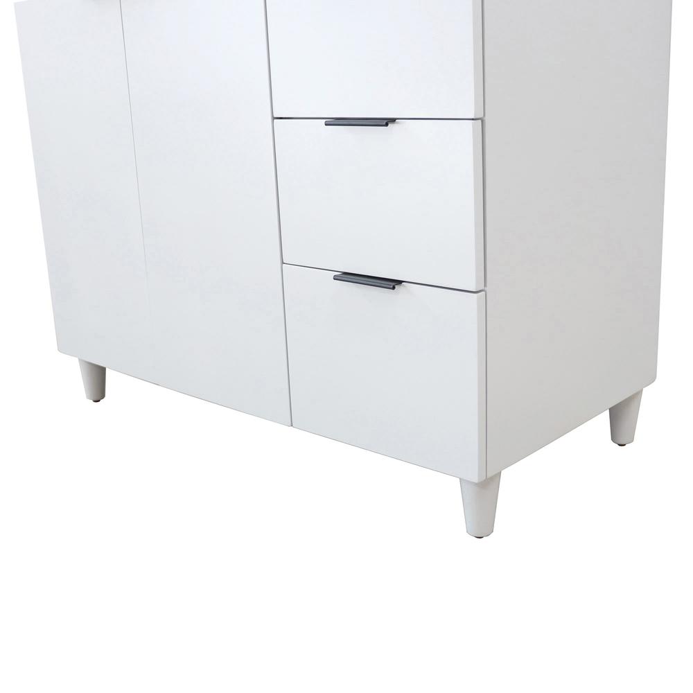 38.5 in. Single Sink Vanity in White - Cabinet Only. Picture 7