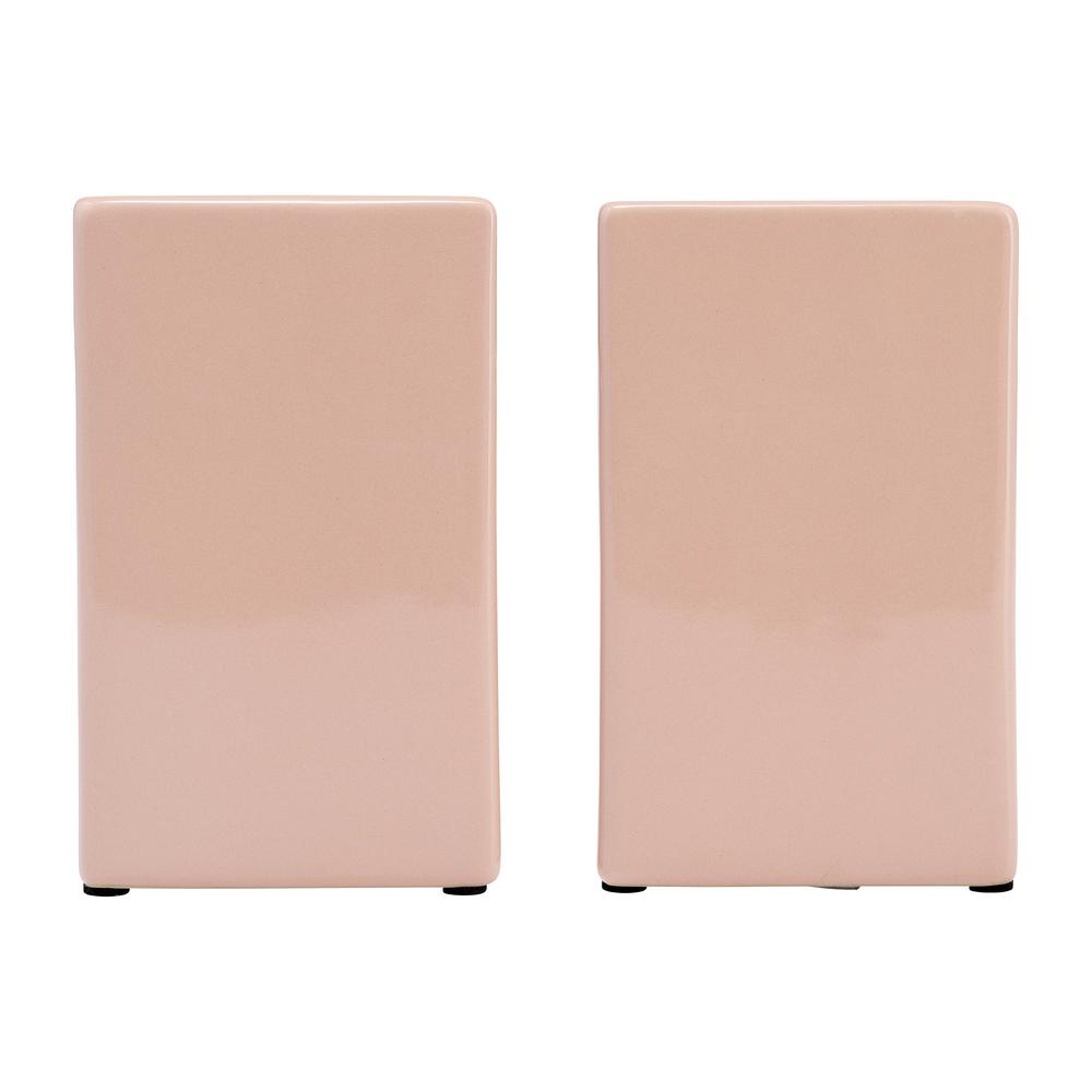 Cer, 6" Pouch Bookends, Blush. Picture 6