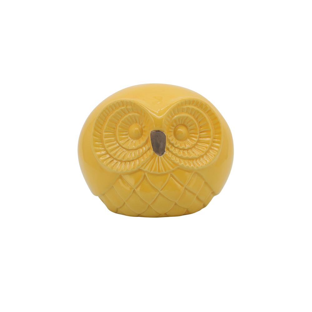 Cer S/3 Owls 8", Yellow. Picture 5