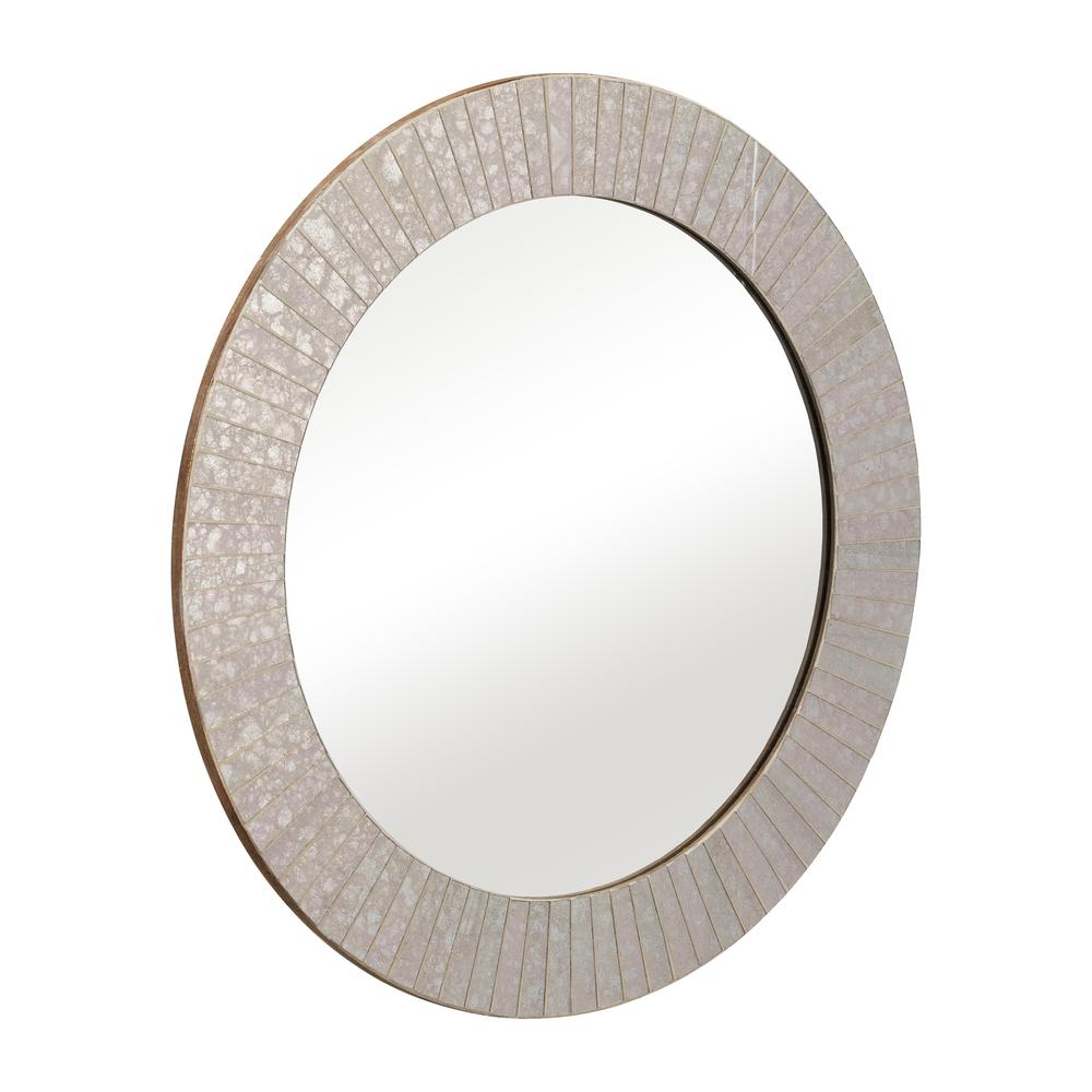 Mosaic 24" Rnd Tiled Mirror Chmpg. Picture 2